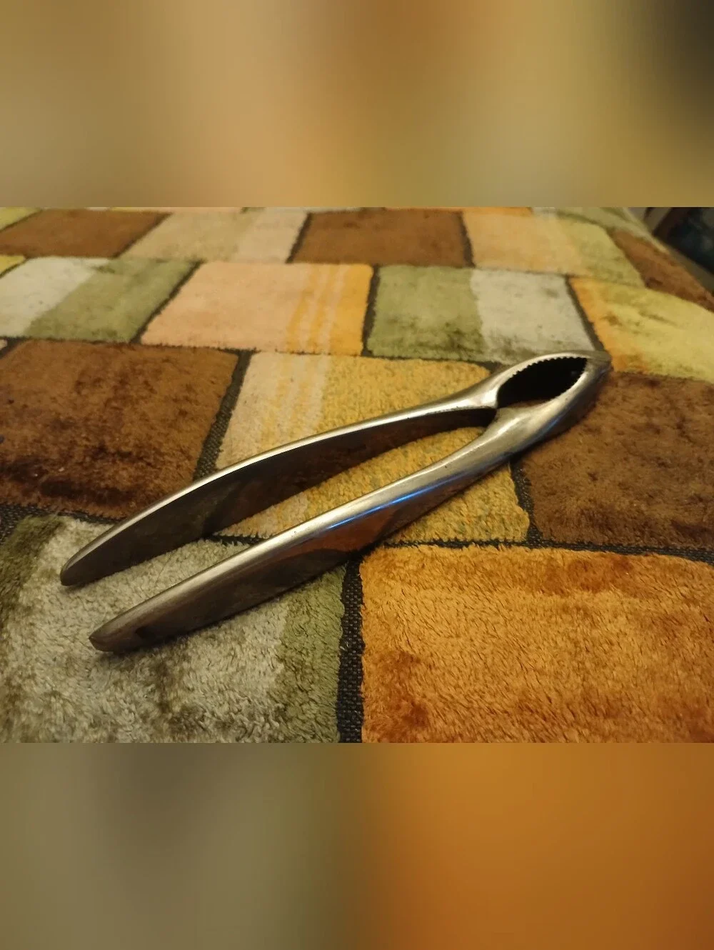 Vintage Silver Plated Germany Nutcracker Pliers - Sleek Stainless Design